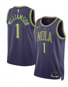 Unisex New Orleans Pelicans Zion Williamson Nike Purple 2024/25 Swingman Player Jersey - City Edition