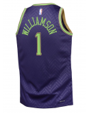 Youth New Orleans Pelicans Zion Williamson Nike Purple 2024/25 Swingman Player Jersey - City Edition