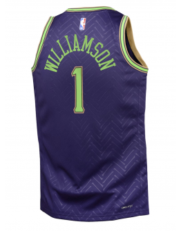 Youth New Orleans Pelicans Zion Williamson Nike Purple 2024/25 Swingman Player Jersey - City Edition