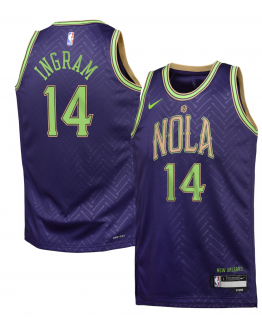 Youth New Orleans Pelicans Brandon Ingram Nike Purple 2024/25 Swingman Player Jersey - City Edition