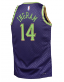 Youth New Orleans Pelicans Brandon Ingram Nike Purple 2024/25 Swingman Player Jersey - City Edition