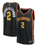 Men's Oklahoma City Thunder Shai Gilgeous-Alexander Fanatics Black 2024/25 Fast Break Player Jersey - City Edition