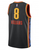 Unisex Oklahoma City Thunder Jalen Williams Nike Black 2024/25 Swingman Player Jersey - City Edition