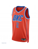 Unisex Oklahoma City Thunder Shai Gilgeous-Alexander Jordan Brand Orange Swingman Jersey - Statement Edition