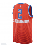 Unisex Oklahoma City Thunder Shai Gilgeous-Alexander Jordan Brand Orange Swingman Jersey - Statement Edition