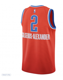 Unisex Oklahoma City Thunder Shai Gilgeous-Alexander Jordan Brand Orange Swingman Jersey - Statement Edition