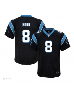 Youth Carolina Panthers Jaycee Horn Nike Black Game Jersey