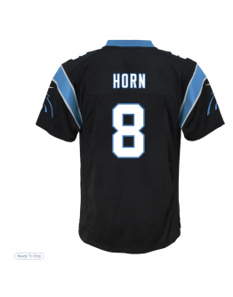 Youth Carolina Panthers Jaycee Horn Nike Black Game Jersey