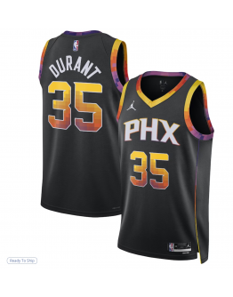 Unisex Phoenix Suns Kevin Durant Jordan Brand Black Swingman Player Jersey - Statement Edition