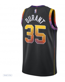 Unisex Phoenix Suns Kevin Durant Jordan Brand Black Swingman Player Jersey - Statement Edition