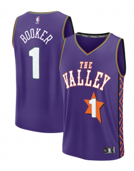 Youth Phoenix Suns Devin Booker Fanatics Purple 2024/25 Fast Break Player Jersey - City Edition