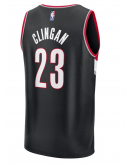 Men's Portland Trail Blazers Donovan Clingan Fanatics Black 2024 NBA Draft Fast Break Player Jersey - Icon Edition