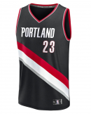 Youth Portland Trail Blazers Donovan Clingan Fanatics Black 2024 NBA Draft Fast Break Player Jersey - Icon Edition