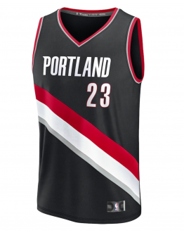 Youth Portland Trail Blazers Donovan Clingan Fanatics Black 2024 NBA Draft Fast Break Player Jersey - Icon Edition