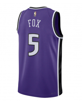 Unisex Sacramento Kings De'Aaron Fox Nike Purple 2024/25 Swingman Jersey - Classic Edition