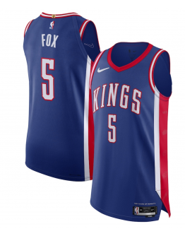 Men's Sacramento Kings De'Aaron Fox Nike Blue 2024/25 Authentic Player Jersey - City Edition