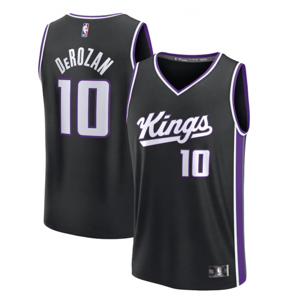 Men's Sacramento Kings DeMar DeRozan Fanatics Black Fast Break Replica Player Jersey - Icon Edition