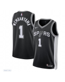 Men's San Antonio Spurs Victor Wembanyama Fanatics Black Fast Break Replica Jersey - Icon Edition