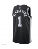 Men's San Antonio Spurs Victor Wembanyama Fanatics Black Fast Break Replica Jersey - Icon Edition