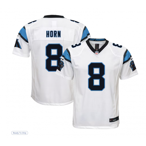 Youth Carolina Panthers Jaycee Horn Nike White Game Jersey