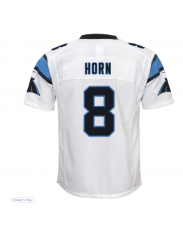 Youth Carolina Panthers Jaycee Horn Nike White Game Jersey