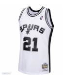 Men's San Antonio Spurs Tim Duncan Mitchell & Ness White 1998/99 Hardwood Classics Swingman Jersey