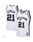 Men's San Antonio Spurs Tim Duncan Mitchell & Ness White 1998/99 Hardwood Classics Swingman Jersey