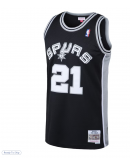 Men's San Antonio Spurs Tim Duncan Mitchell & Ness Black 1998/99 Hardwood Classics Swingman Jersey