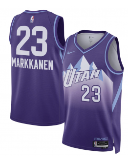 Unisex Utah Jazz Lauri Markkanen Nike Purple 2024/25 Swingman Player Jersey - City Edition