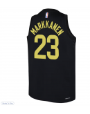 Unisex Utah Jazz Lauri Markkanen Jordan Brand Black Swingman Player Jersey - Statement Edition
