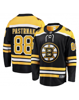 Men's Boston Bruins David Pastrnak Fanatics Black Home Breakaway Jersey