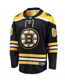 Men's Boston Bruins David Pastrnak Fanatics Black Home Breakaway Jersey