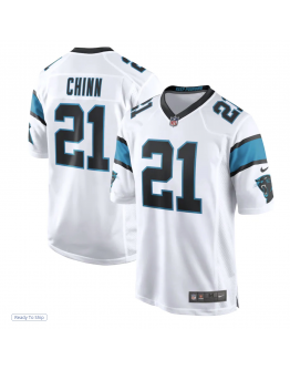 Men's Carolina Panthers Jeremy Chinn Nike White Game Jersey