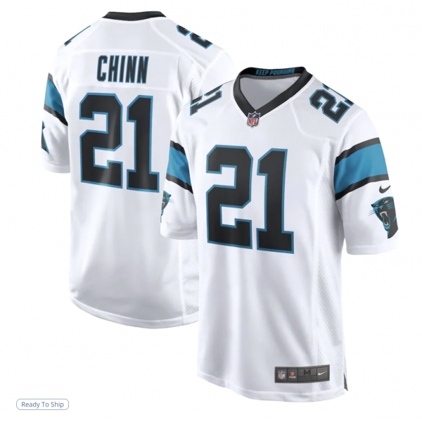 Men's Carolina Panthers Jeremy Chinn Nike White Game Jersey