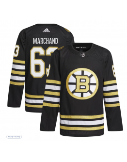 Men's Boston Bruins Brad Marchand adidas Black Alternate Primegreen Authentic Player Jersey