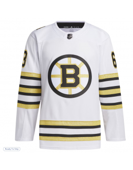 Men's Boston Bruins Brad Marchand adidas White Alternate Primegreen Authentic Player Jersey