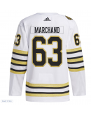 Men's Boston Bruins Brad Marchand adidas White Alternate Primegreen Authentic Player Jersey