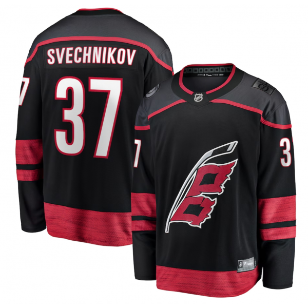 Men's Carolina Hurricanes Andrei Svechnikov Fanatics Black Home Breakaway Jersey