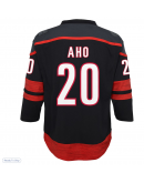 Youth Carolina Hurricanes Sebastian Aho Black Home Replica Player Jersey