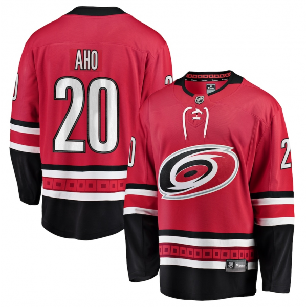 Men's Carolina Hurricanes Sebastian Aho Fanatics Red Alternate Breakaway Player Jersey