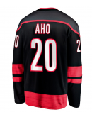 Men's Carolina Hurricanes Sebastian Aho Fanatics Black Home Breakaway Jersey