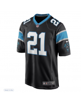 Men's Carolina Panthers Jeremy Chinn Nike Black Game Jersey