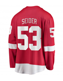 Men's Detroit Red Wings Moritz Seider Fanatics Red Home Breakaway Player Jersey