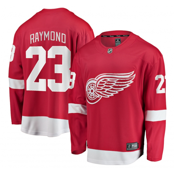 Men's Detroit Red Wings Lucas Raymond Fanatics Red Home Breakaway Player Jersey