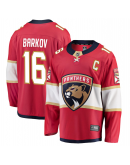 Men's Florida Panthers Aleksander Barkov Fanatics Red Captain Patch Home Breakaway Jersey