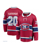 Men's Montreal Canadiens Juraj Slafkovsky Fanatics Red Home Premier Breakaway Player Jersey