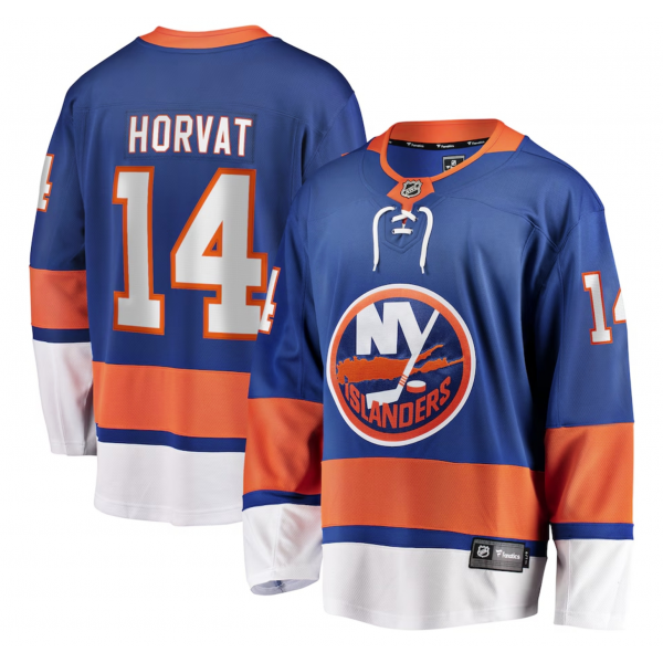 Men's New York Islanders Bo Horvat Fanatics Blue Home Breakaway Jersey