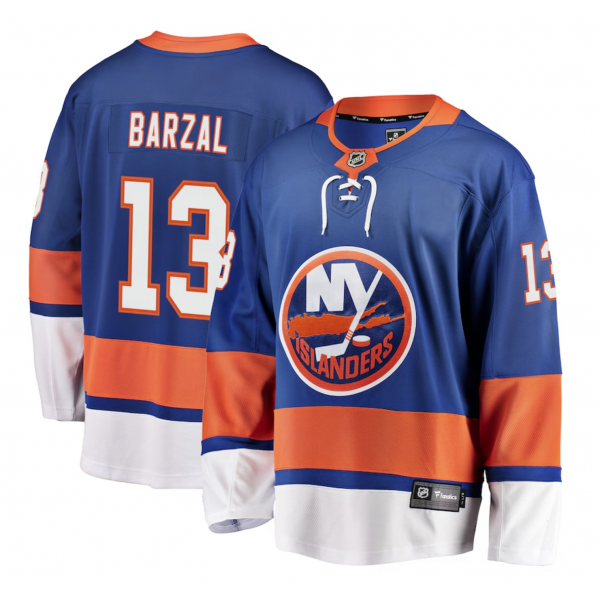 Men's New York Islanders Mathew Barzal Fanatics Royal Breakaway Player Jersey