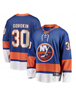 Men's New York Islanders Ilya Sorokin Fanatics Royal Home Breakaway Player Jersey