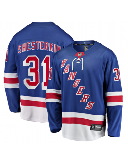 Men's New York Rangers Igor Shesterkin Fanatics Blue Home Breakaway Player Jersey